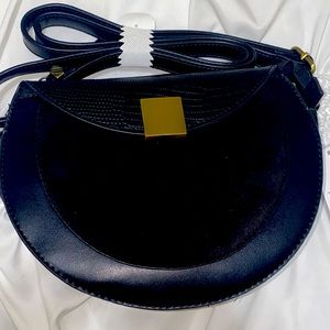 BNWT black and gold crossbody purse
